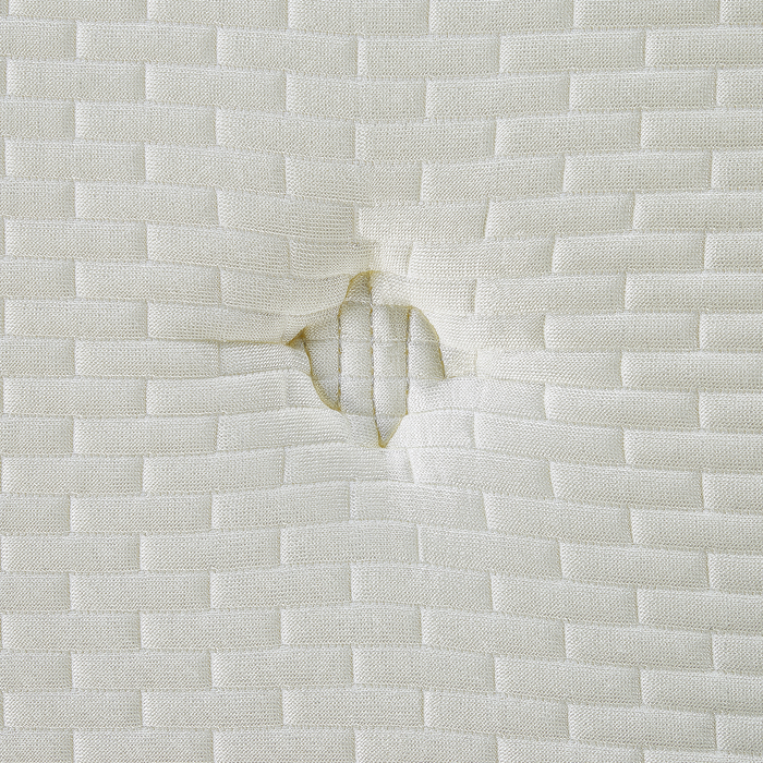 Beliani-CHARM -Traagschuimmatras medium-Wit-140 x 200 cm-Polyester