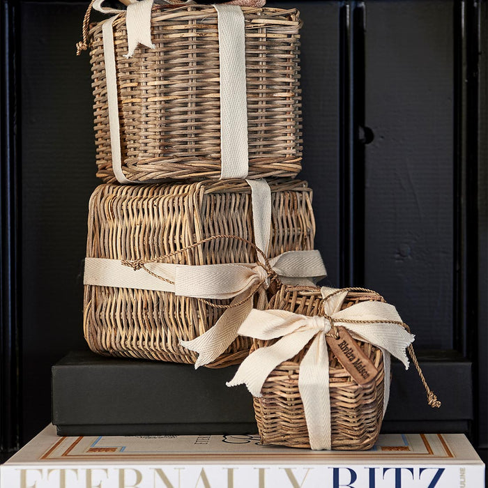 Riviera Maison Rustic Rattan Christmas Present S 8x8x8