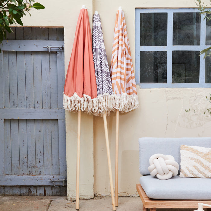 by fonQ basic Tassel Parasol Ø 200 cm - Terra