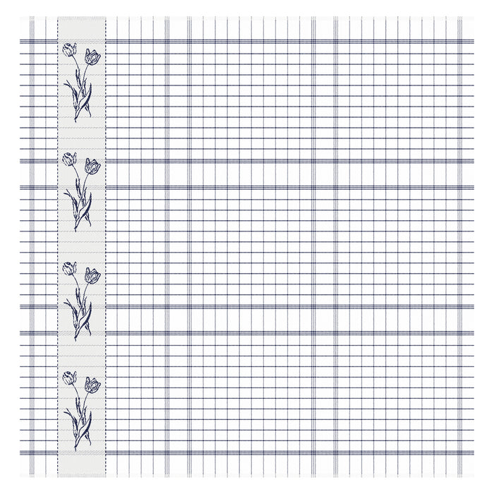 DDDDD theedoek Lisse - 60x65cm - Blauw - 6 stuks