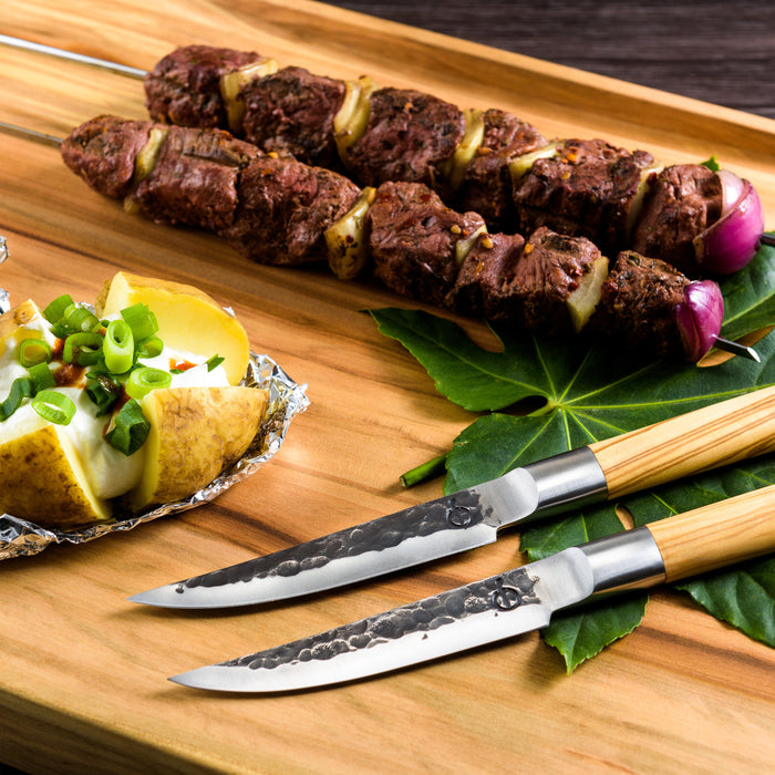 Forged Olive Forged Steakmessen 4 st.