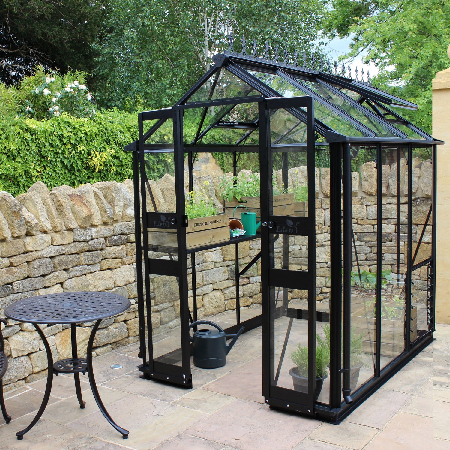 Royal Well Birdlip 64 Tuinkas met veiligheidsglas