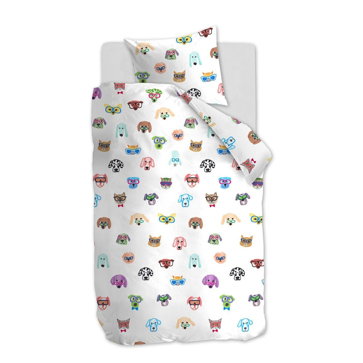 Beddinghouse Kids In Your Face Dekbedovertrek 140 x 220 cm