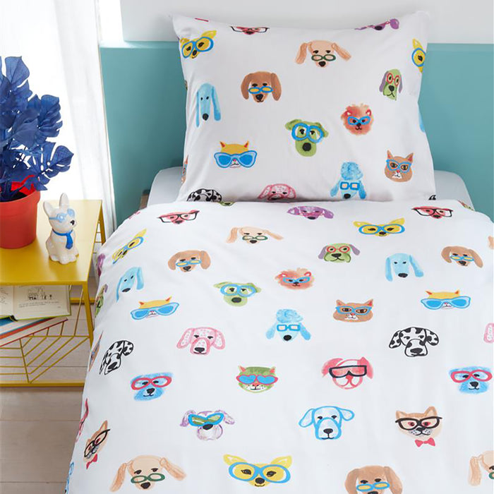 Beddinghouse Kids In Your Face Dekbedovertrek 140 x 220 cm
