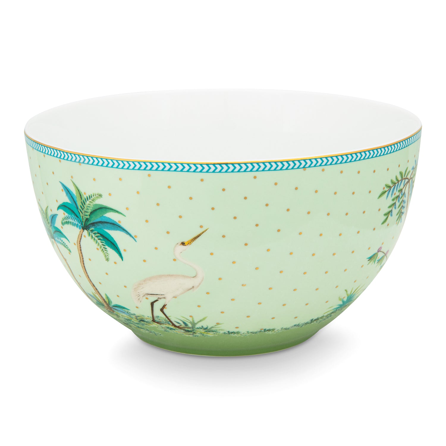 Pip Studio Jolie Gold Dots Schaal Ø 18 cm - Groen