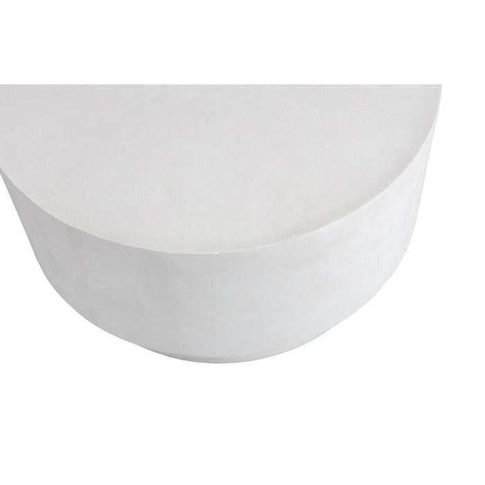 WOOOD Dean Salontafel Medium - Betonlook - Wit - 34x60x60