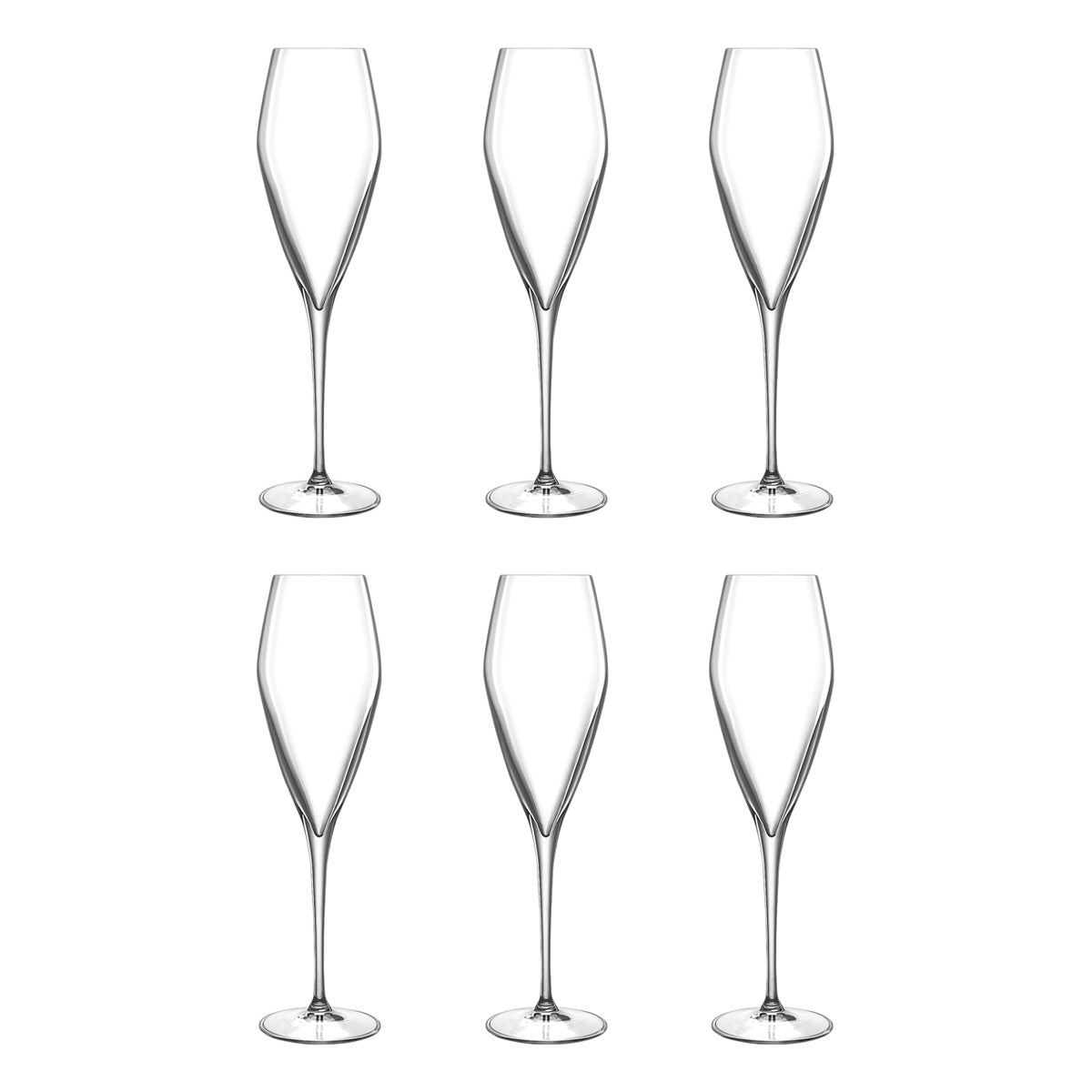 Luigi Bormioli Atelier Champagneglazen 0,27 L - 6 st.