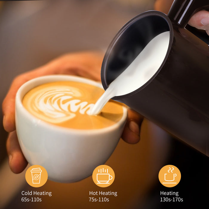 Aigostar Capu 30RJP - Melkopschuimer - Zwart