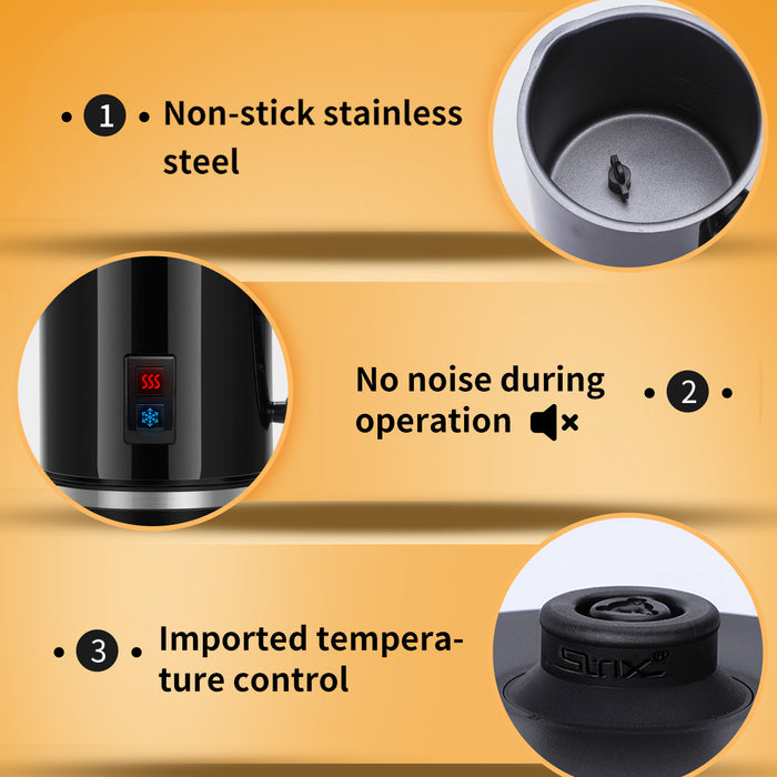 Aigostar Capu 30RJP - Melkopschuimer - Zwart