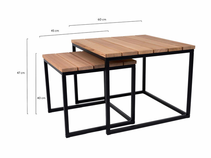 MaximaVida vierkante outdoor salontafel set Vancouver