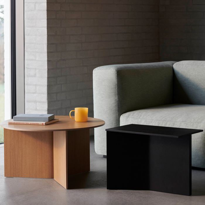 HAY Slit Table Wood Round XL Bijzettafel -  Ø 65 cm - Oak