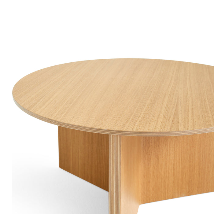 HAY Slit Table Wood Round XL Bijzettafel -  Ø 65 cm - Oak