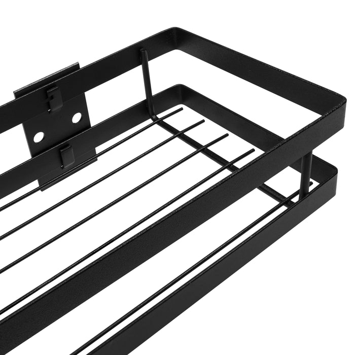 QUVIO kruidenrek keuken metaal - Zwart - 40 cm