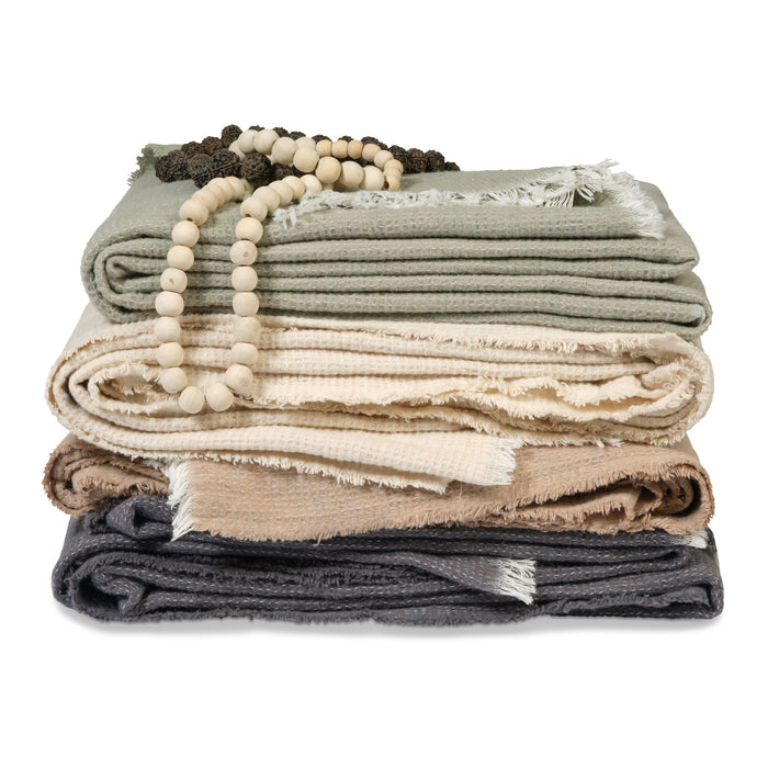 Vandyck Home Sprei 130 x 220 cm - Natural