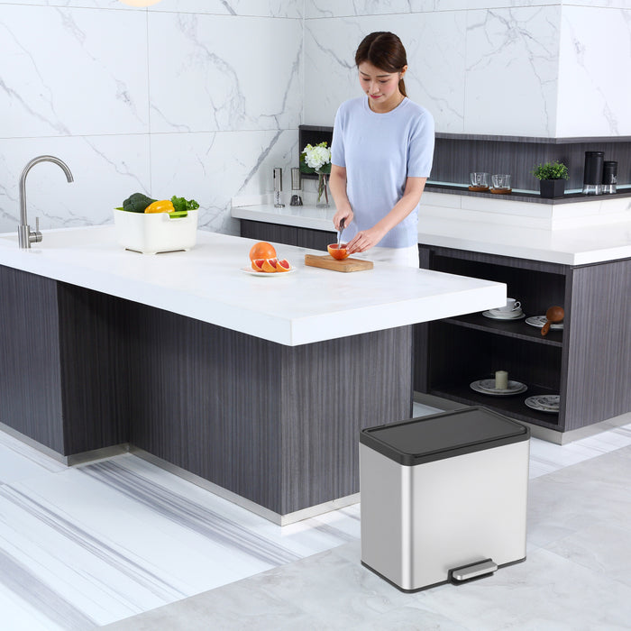 EKO Vuilnisbak Zilver