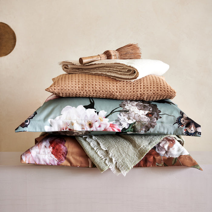 Vandyck Home Sprei 130 x 220 cm - Smoke Green