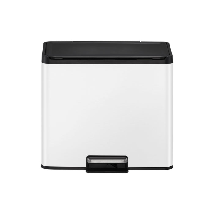 EKO Essential Recycler Pedaalemmer 30 Liter (15+15L) - Wit