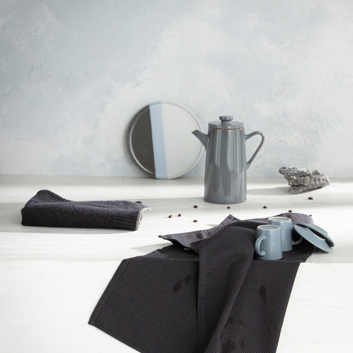DDDDD theedoek Cisis - 60x65cm - Ebony - 6 stuks