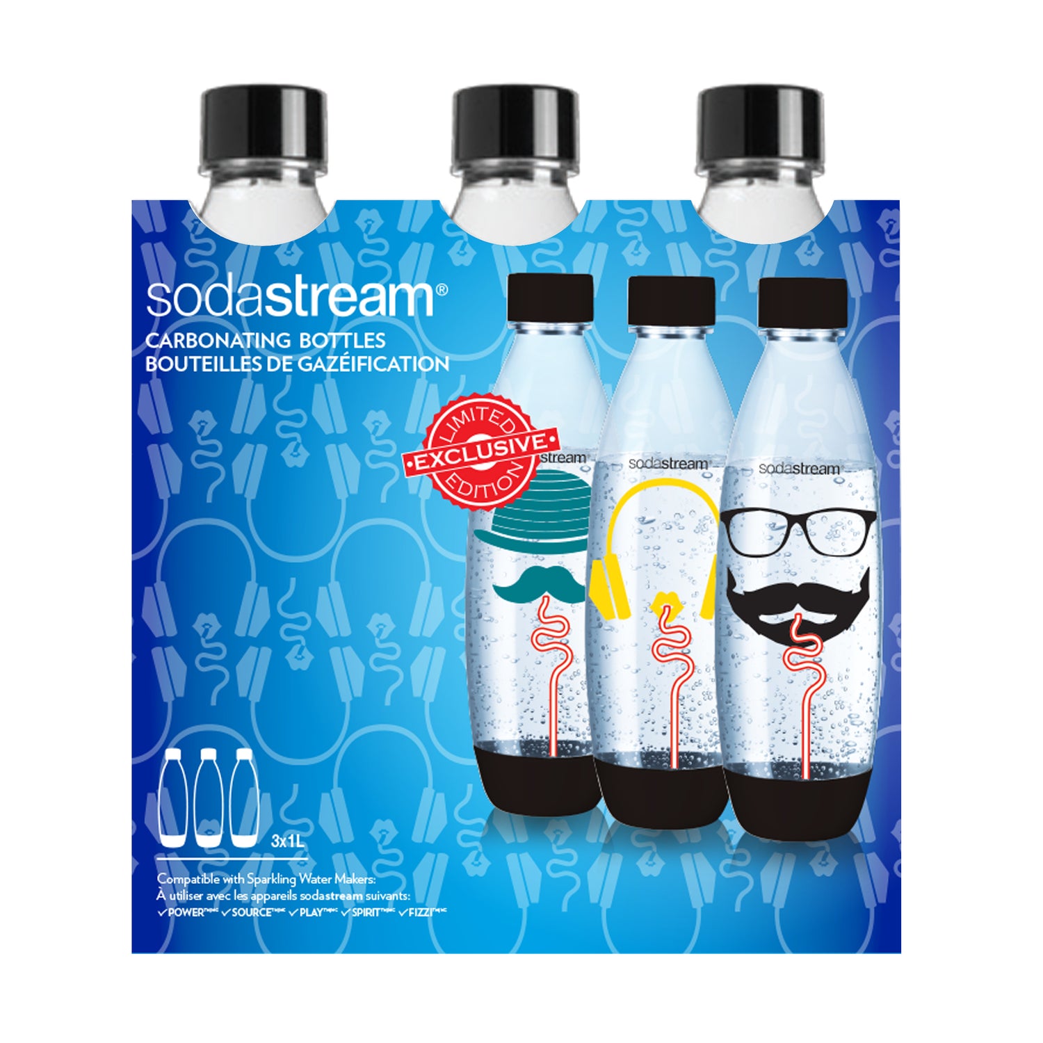 SodaStream Fuse Flessen 1 L – 3 st.