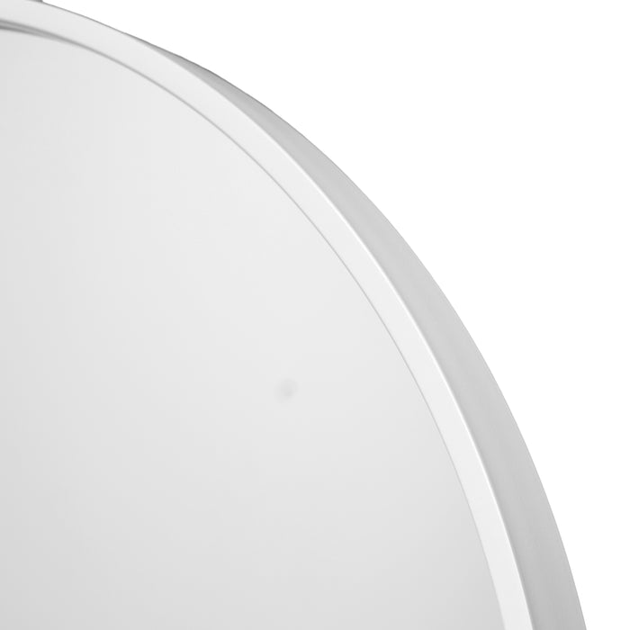 Fragix Boston wandspiegel rond - Wit - Metaal - Ø60cm