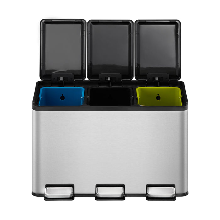 EKO Essential Recycler Pedaalemmer 30 Liter (3x10L) - RVS