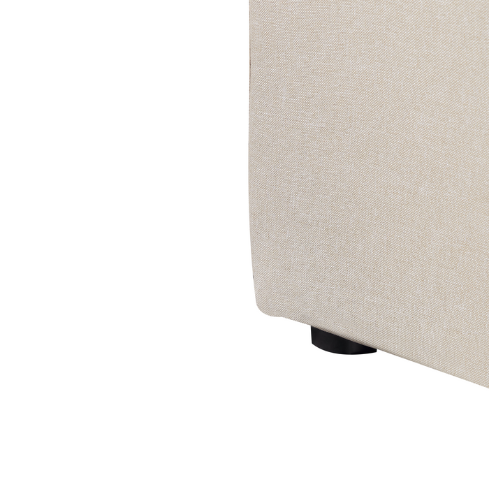 Beliani-RENNES -Bed met opbergruimte-Beige-140 x 200 cm-Polyester