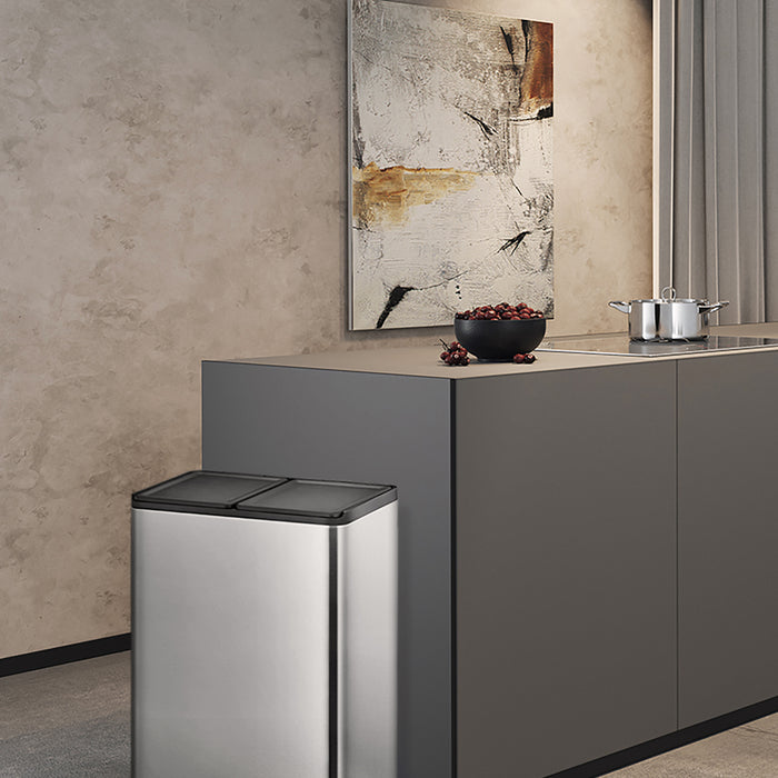 EKO Essential Recycler Pedaalemmer 40 Liter (20+20L) - RVS