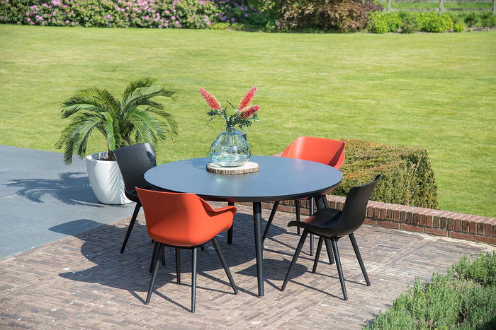 Hartman Sophie Studio HPL Tuintafel Ø 128 cm - Zwart