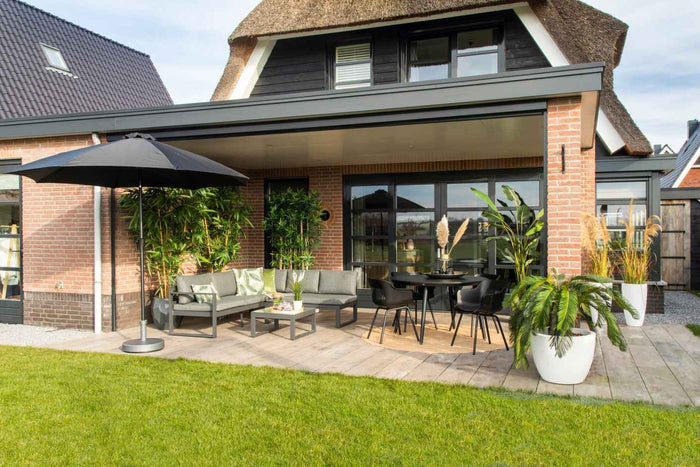 Hartman Sophie Studio HPL Tuintafel Ø 128 cm - Zwart