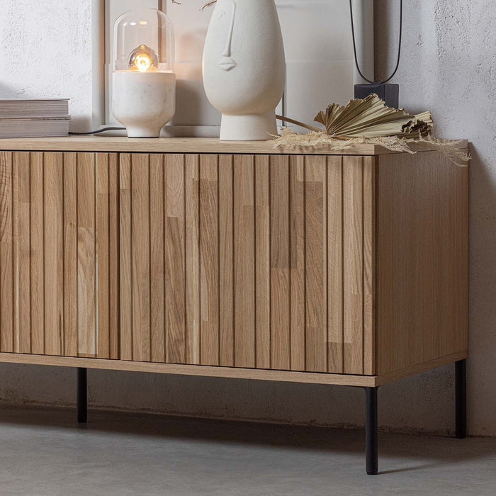 WOOOD New Gravure Tv-meubel B 150 cm - Eiken - Naturel