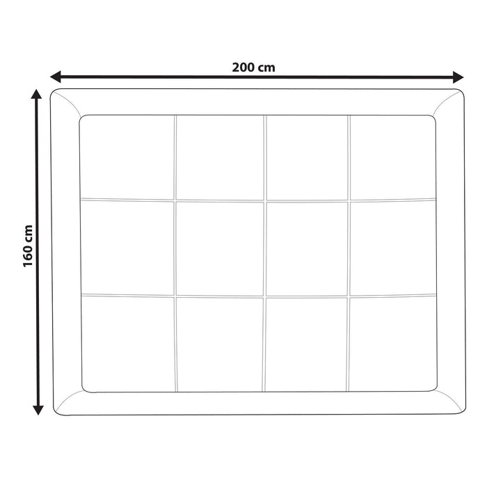 Beliani - AIZKORRI - Matrasbeschermer - Wit 160 x 200 cm - Microvezels