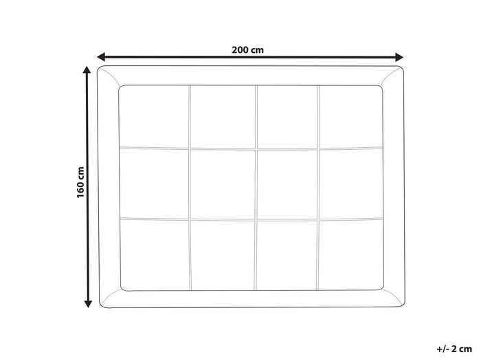 Beliani - AIZKORRI - Matrasbeschermer - Wit 160 x 200 cm - Microvezels