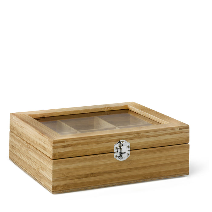 Bredemeijer Theedoos Bamboe 6-vaks - Naturel