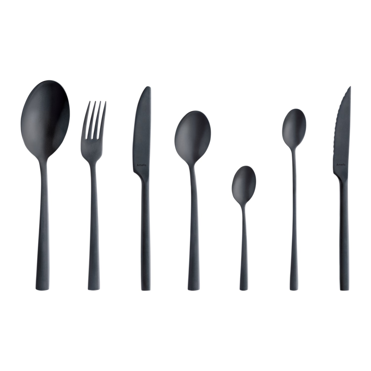Amefa Manille All You Need Bestekset 42-delig - Satijn Zwart