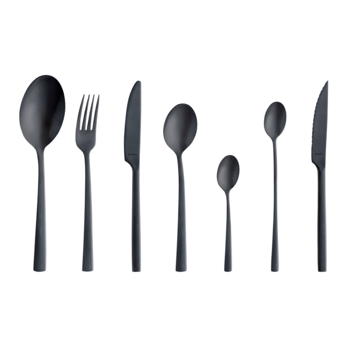 Amefa Manille All You Need Bestekset 42-delig - Satijn Zwart