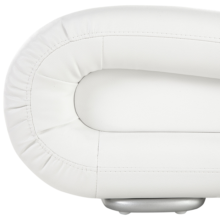 Beliani - AVIGNON - Futon tweepersoonsbed - Wit - 180 x 200 cm - Leer