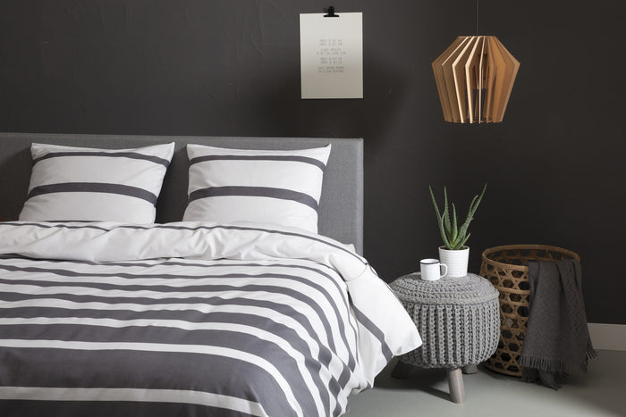 Ten Cate Katoenen Dekbedovertrek - 200x200|220 - Celia Antraciet