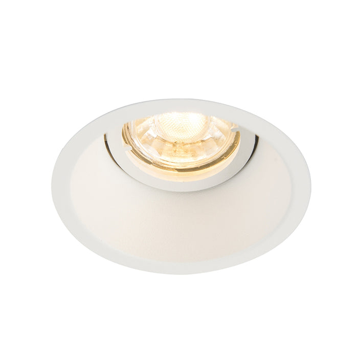 QAZQA Smart inbouwspot wit incl. WiFi GU10 verstelbaar - Alloy