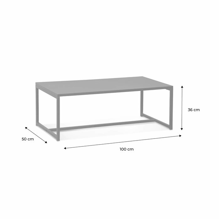 sweeek - Salontafel van zwart metaal