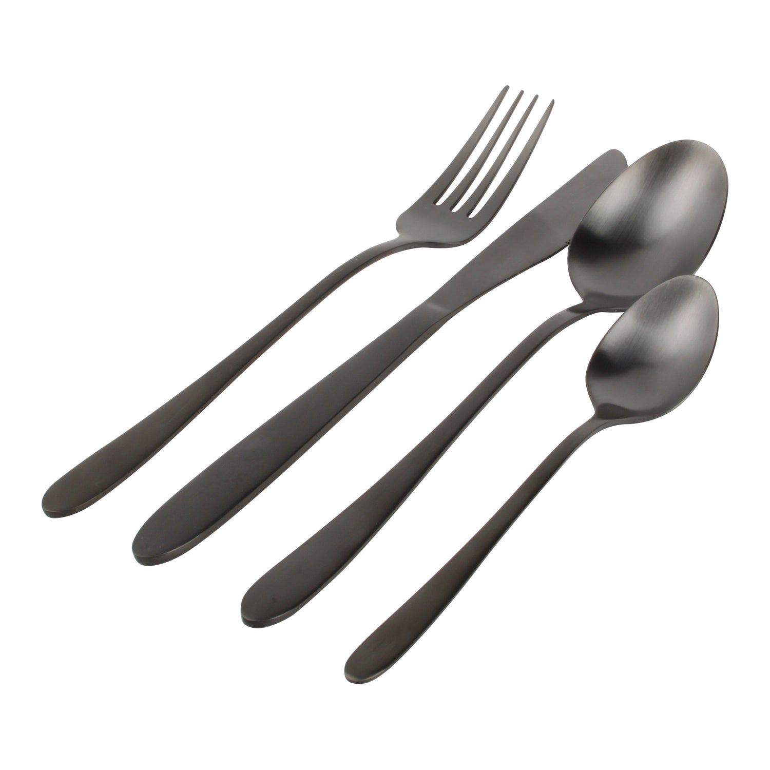 Ona Slim Bestekset 24-delig - Zwart