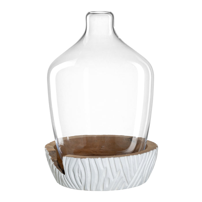 Leonardo Vaas Met Base 30 cm - Wit