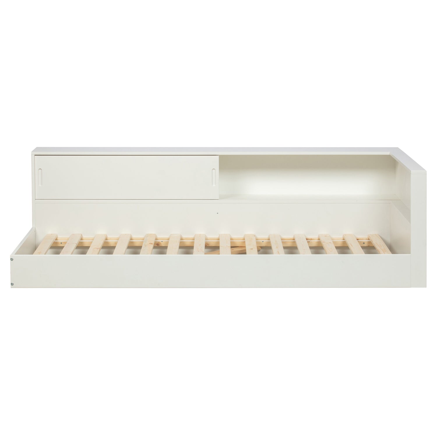 Woood Connect Hoekbed 90 x 200 cm Wit