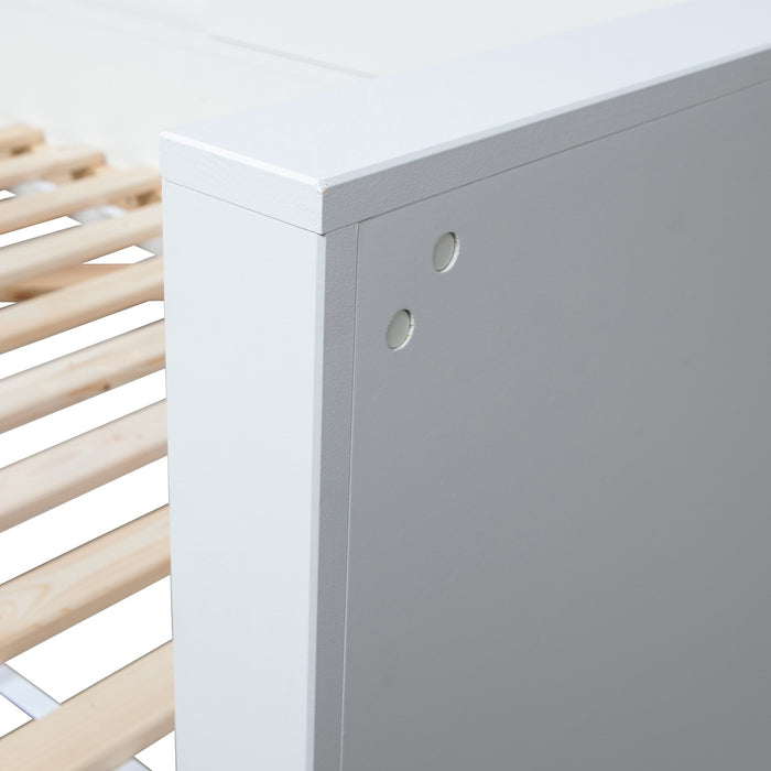 Woood Connect Hoekbed 90 x 200 cm Wit