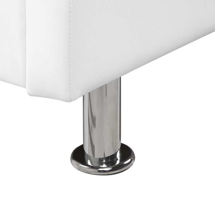 Beliani - METZ - Tweepersoonsbed - Wit - 180 x 200 cm - Kunstleer