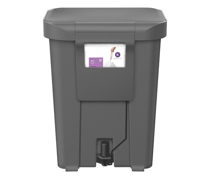 Simplehuman Rectangular Liner Pocket Pedaalemmer 45 Liter