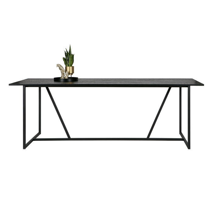 WOOOD Silas Eettafel 220 x 90 cm - Black Night