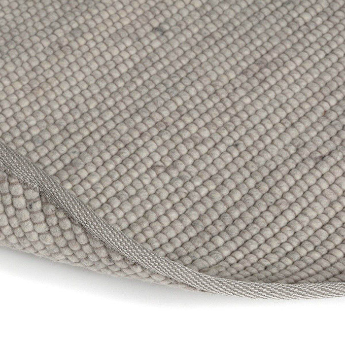 Interieur05 Rond Wollen Vloerkleed Lichtgrijs Vik - 240 x 240 cm