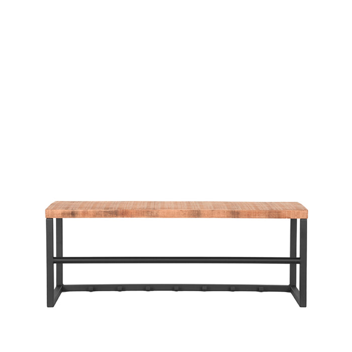 LABEL51 - Kapstok Swing - Zwart Metaal - Rough Mangohout