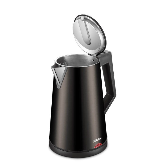 Sogo Rvs Waterkoker Deluxe  Met Warmhoudfunctie - 1.7L