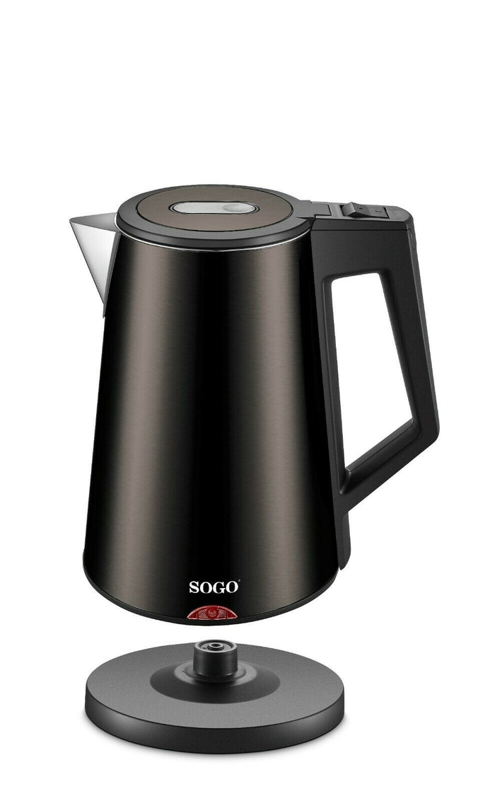 Sogo Rvs Waterkoker Deluxe  Met Warmhoudfunctie - 1.7L